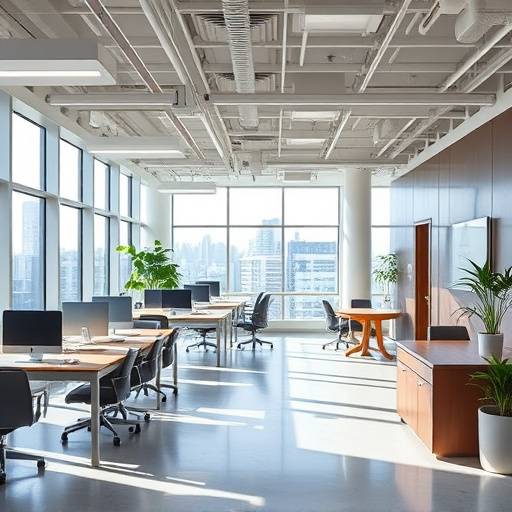Interior shot of a modern Seattle office space, highlighting the company's innovative culture.